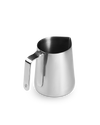 Fellow Series 1 Stainless Steel Steaming Pitcher with handle on a white background.