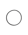 Fellow Espresso Series 1 Shot Splitter Gasket in black, shown on a white background.