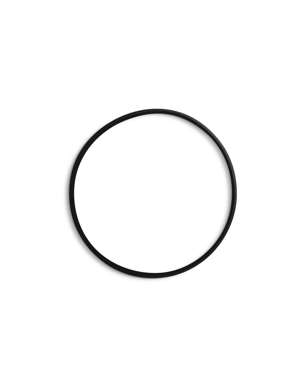Fellow Espresso Series 1 Shot Splitter Gasket in black, shown on a white background.