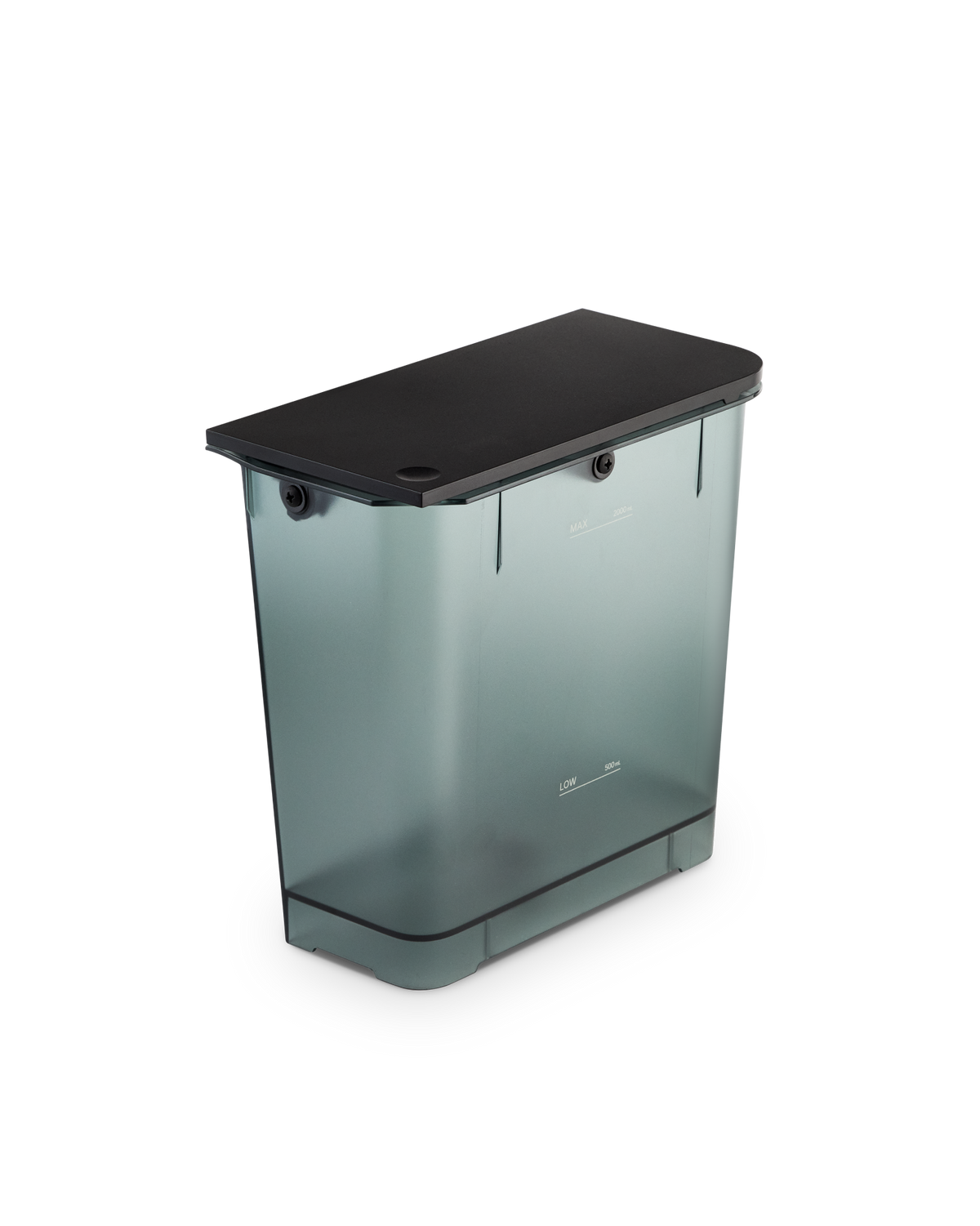 Fellow Series 1 Water Tank—translucent rectangular replacement with black lid.