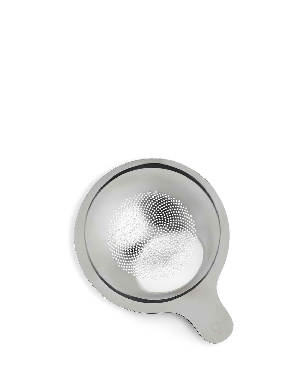 Fellow Matcha Set Sifter, top view with handle on a white background.