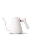 Fellow Stagg Pour-Over Kettle in matte white with precision spout and side handle.