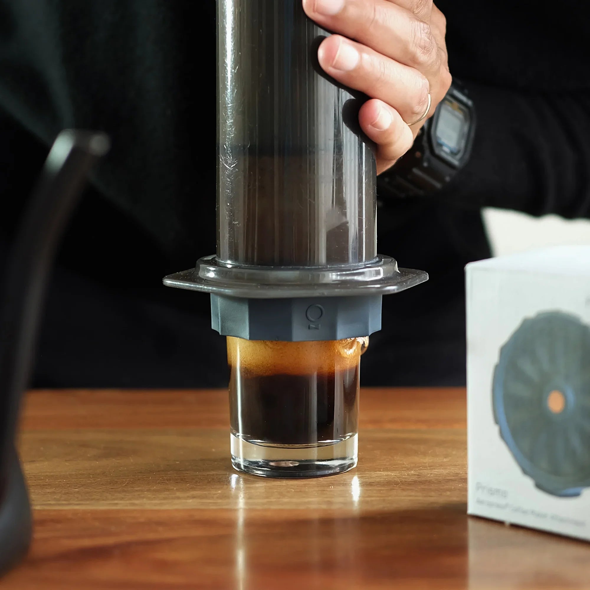 Aeropress clearとfellow prismo ペーパーフィルター付 Fellow Prismo Aeropress Reusable Filter – RoosRoast