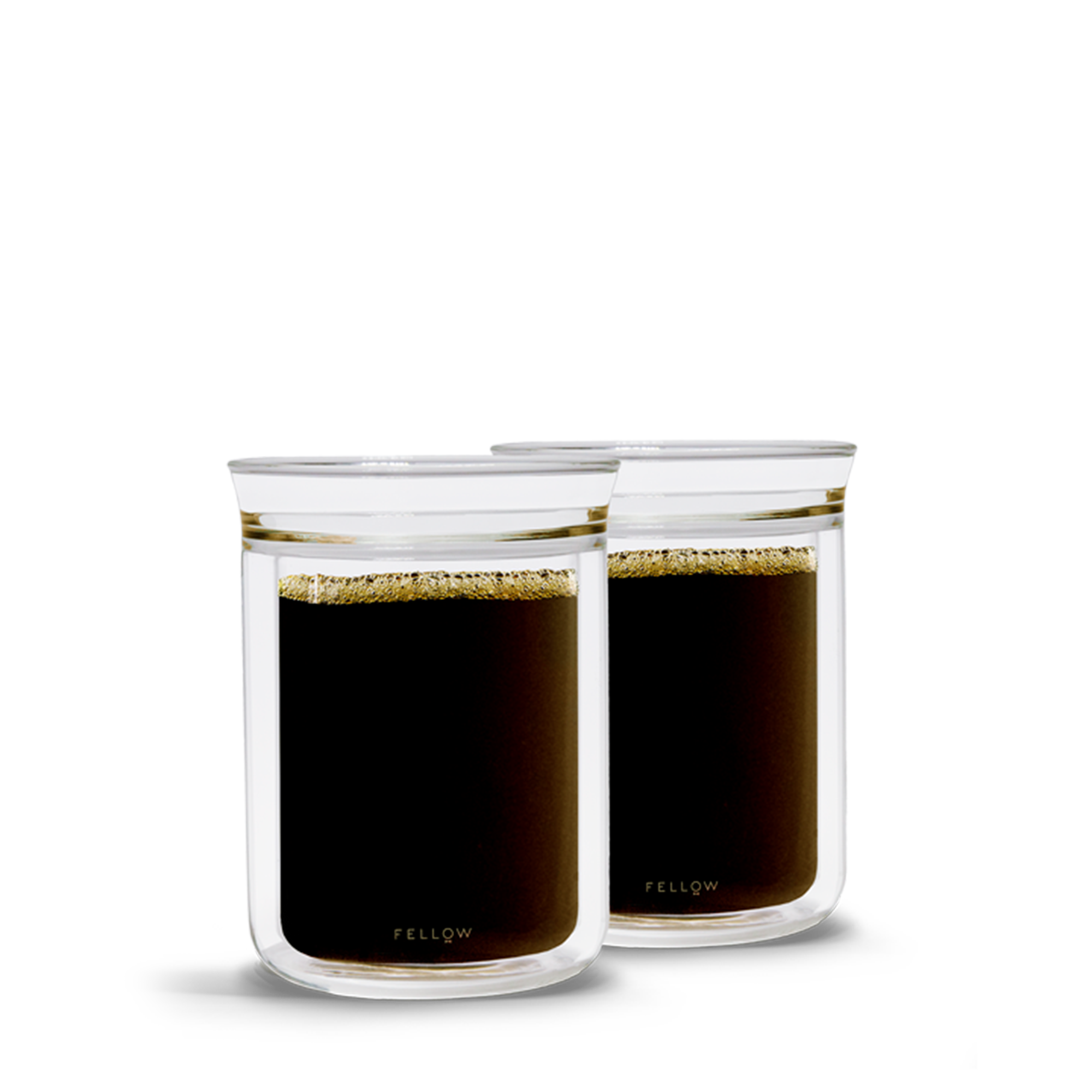 Brod & Taylor Double-Wall Insulated Glass Coffee/Tea Mugs (Set  of 2, 10oz / 300ml): Iced Tea Glasses